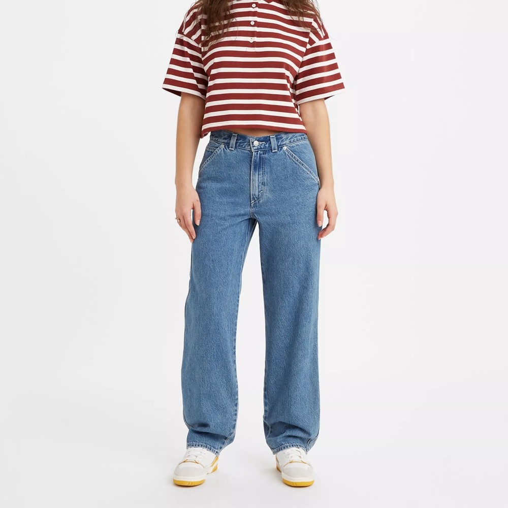 Levi’s Dad Utility Relaxed Straight Leg High Rise Jeans Women’s Size 28x30 NWT